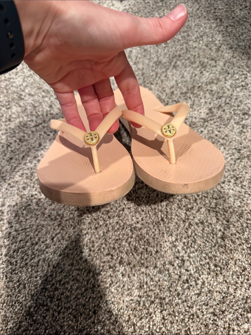 Tory Burch Patent Logo Flip Flop Sandals - Picture 4 of 4